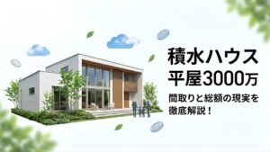 積水ハウスの平屋を3000万で建てる！間取りや総額の現実